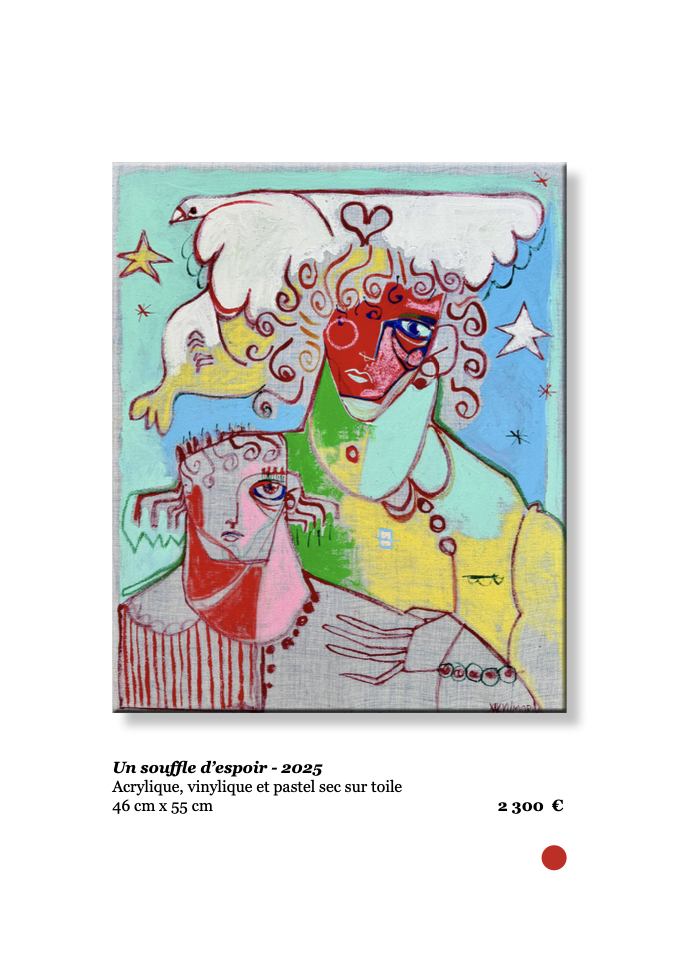Xavier de Vilmorin, Un souffle d'espoir, Exposition Naitre à soi, H.D Galerie, 45 rue Vivienne, Paris 2, novembre 2025 - janvier 2026