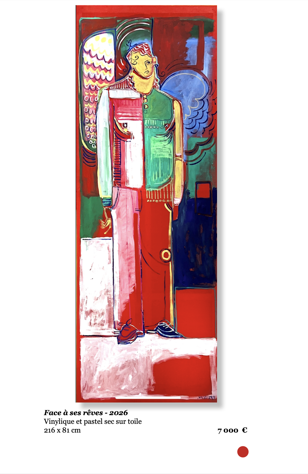 Xavier de Vilmorin, Face à ses rêves , Exposition Naitre à soi, H.D Galerie, 45 rue Vivienne, Paris 2, novembre 2025 - janvier 2026