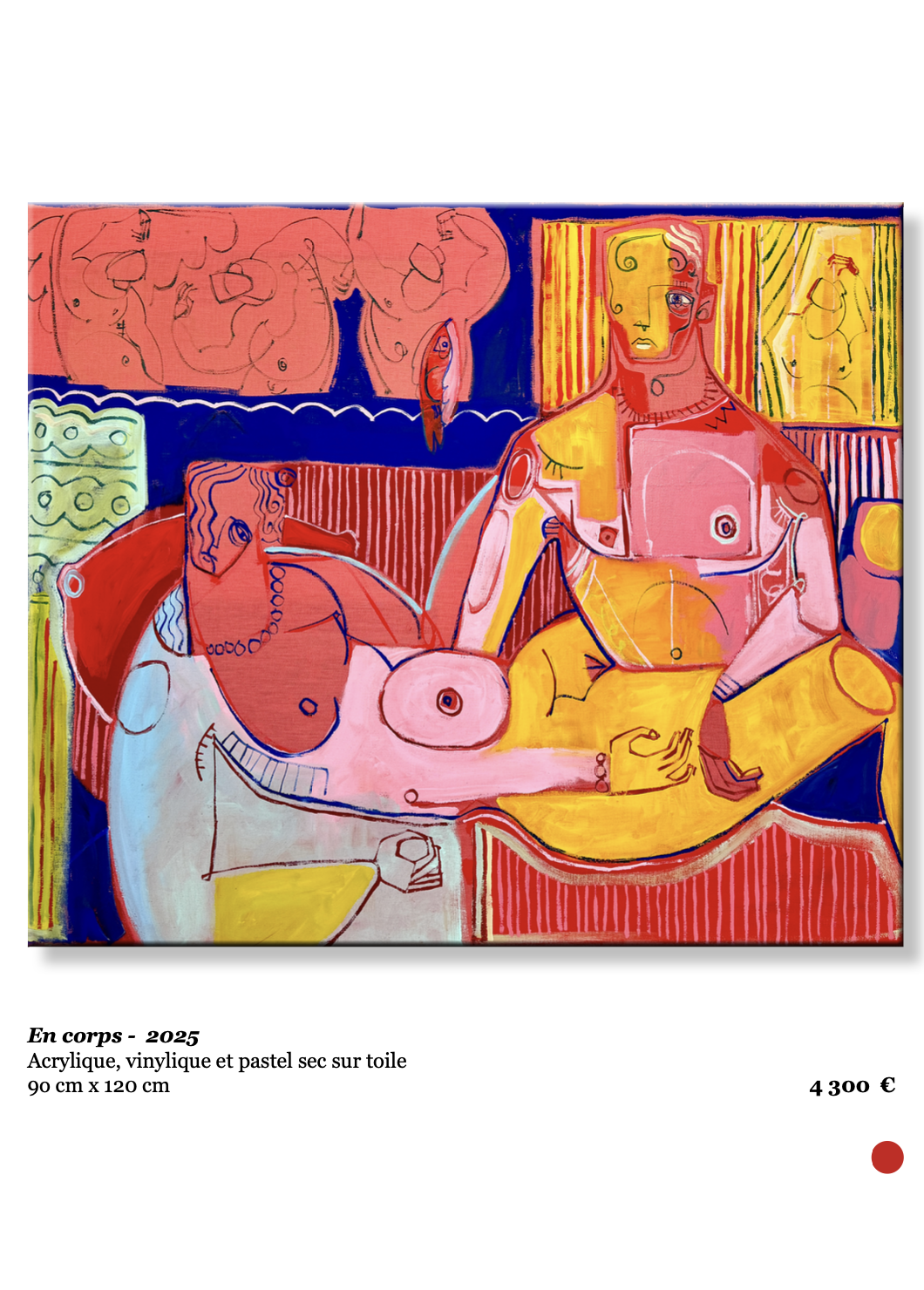 Xavier de Vilmorin, En corps, Exposition Naitre à soi, H.D Galerie, 45 rue Vivienne, Paris 2, novembre 2025 - janvier 2026