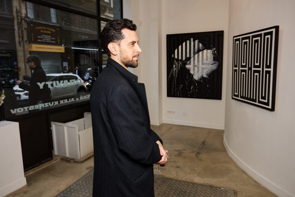 Sans Titre Art - Gianni et LÏa lors du vernissage de Gravity