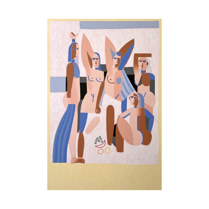 Robin Obitz, Demoiselles d'Avignon bis, Exposition "Paris - Marseille", Juin 2025, Présentée à H.D Galerie, 45 Rue Vivienne, Paris 2