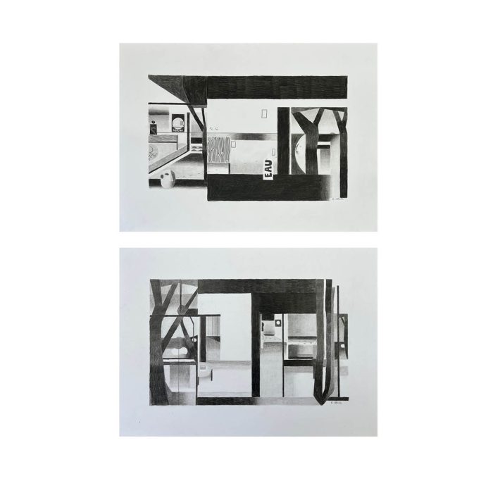 Robin Obitz, Rayon vert 12 et Rayon vert 13, Exposition "Figures libres", Juin 2026, Présentée à H.D Galerie, 45 Rue Vivienne, Paris 2