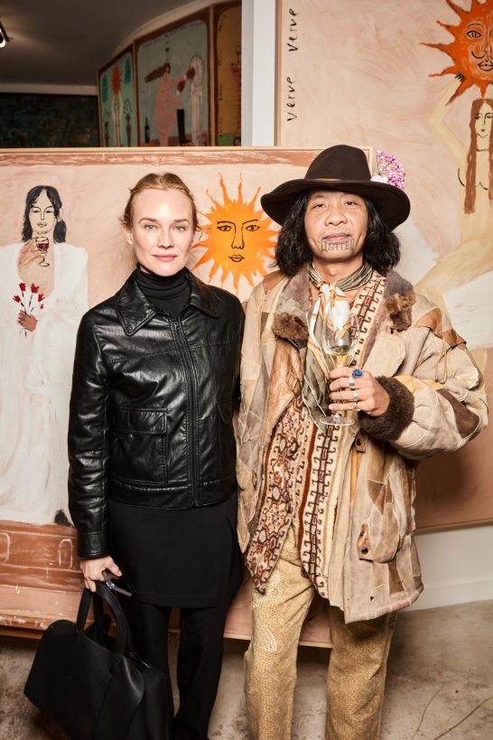 Rizz et Diane Kruger au vernissage de Soleil d’hiver chez H.D Galerie Rizz et Diane Kruger lors du vernissage de l’exposition Soleil d’hiver chez H.D Galerie à Paris