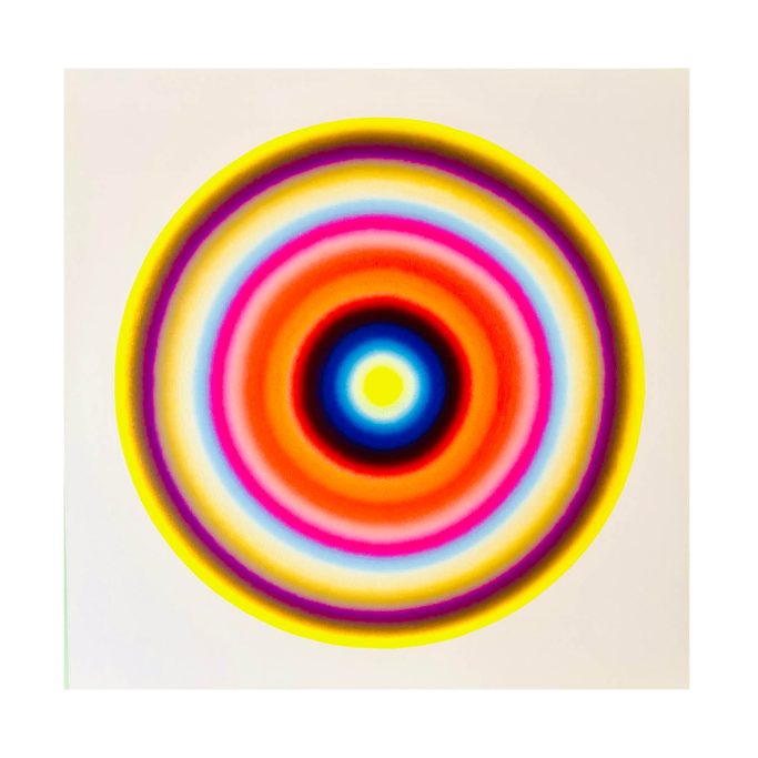 Oeuvre vibration cosmique, de Nicolas Panayotou, Exposition "Souviens-toi du futur", H.D Galerie, 45 Rue Vivienne, Paris 2, Octobre 2025