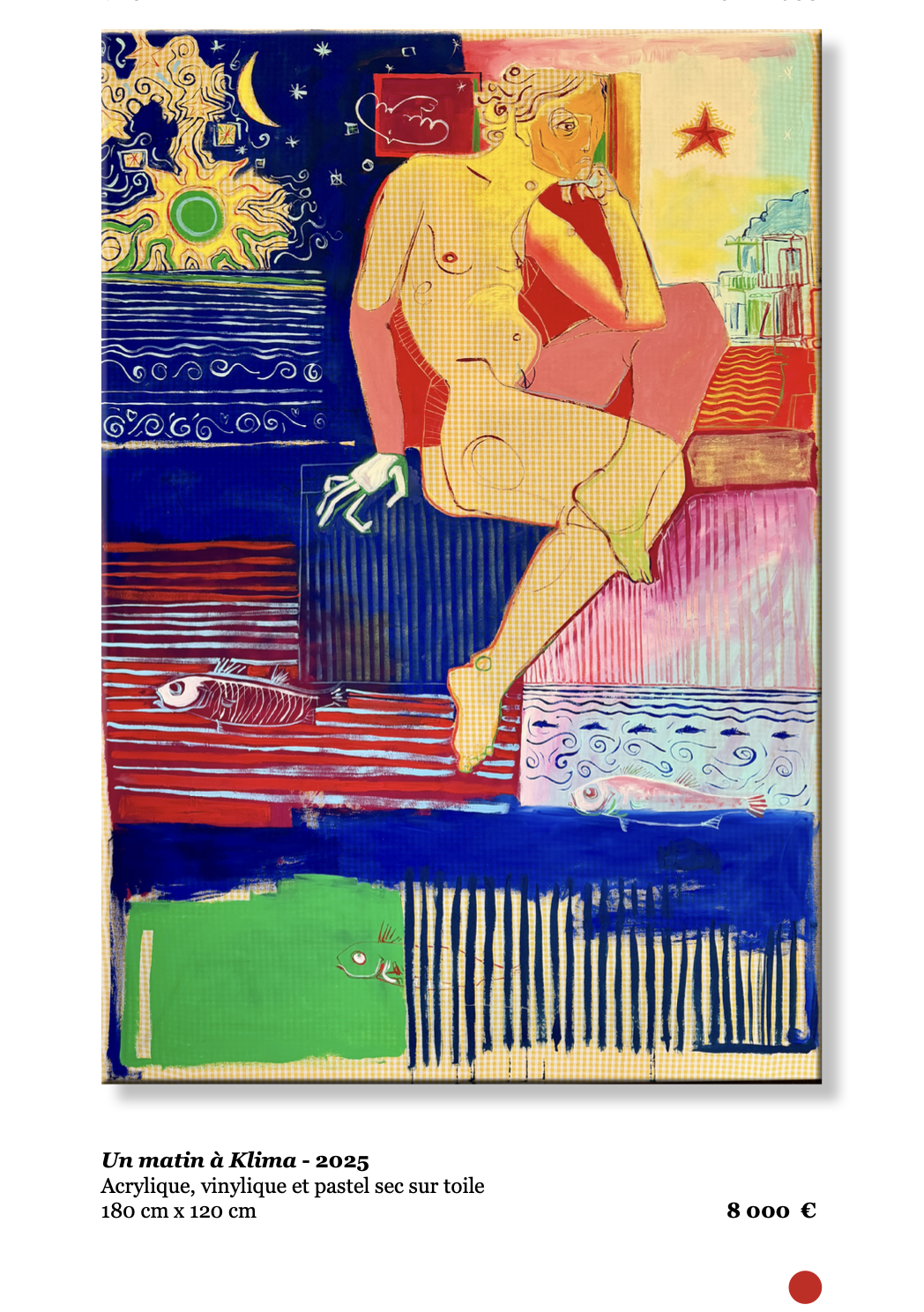 Xavier de Vilmorin, Un matin à Klima, Exposition Naitre à soi, H.D Galerie, 45 rue Vivienne, Paris 2, novembre 2025 - janvier 2026