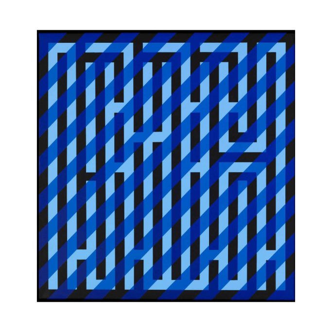 Ray's blue, L'Atlas, Exposition District 13 Art Fair, H.D Galerie, 45 Rue Vivienne, Paris 2, Janvier 2024