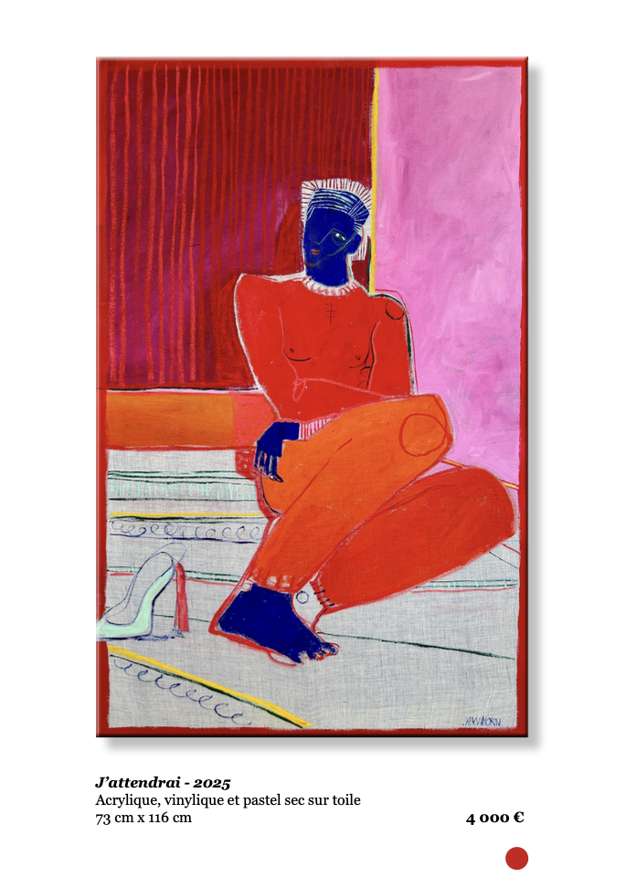 Xavier de Vilmorin, j'attendrai , Exposition Naitre à soi, H.D Galerie, 45 rue Vivienne, Paris 2, novembre 2025 - janvier 2026