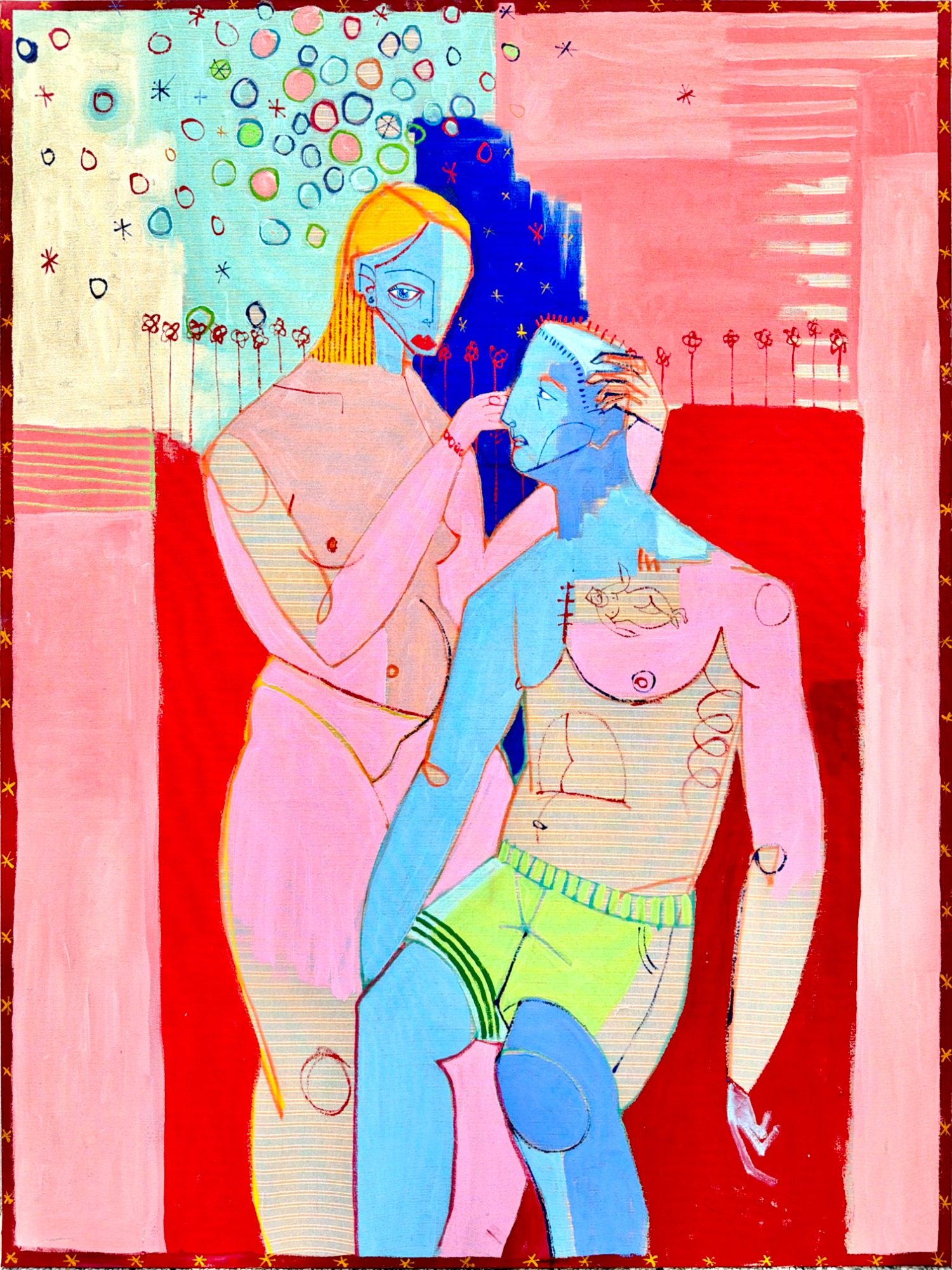 Xavier de Vilmorin – Catalogue des œuvres | H.D Galerie – Moderne Art Fair 2026 Œuvres originales de Xavier de Vilmorin, peintures contemporaines sur toile et tissu présentées par H.D Galerie à la Moderne Art Fair 2026