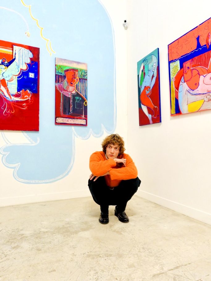 Vue d’exposition Naître à soi de Xavier de Vilmorin chez H.D Galerie