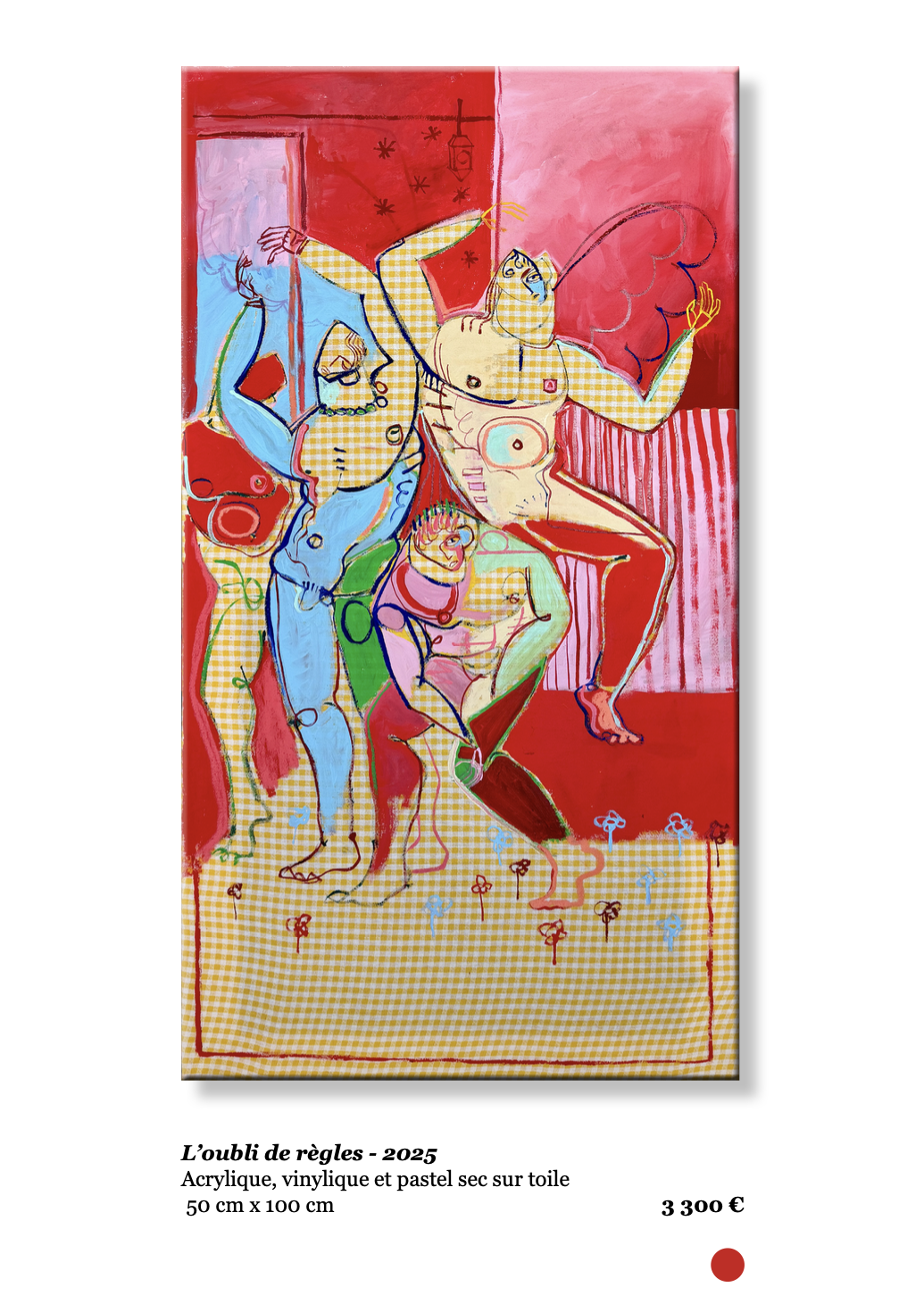 Xavier de Vilmorin, L'oubli des règles, Exposition Naitre à soi, H.D Galerie, 45 rue Vivienne, Paris 2, novembre 2025 - janvier 2026