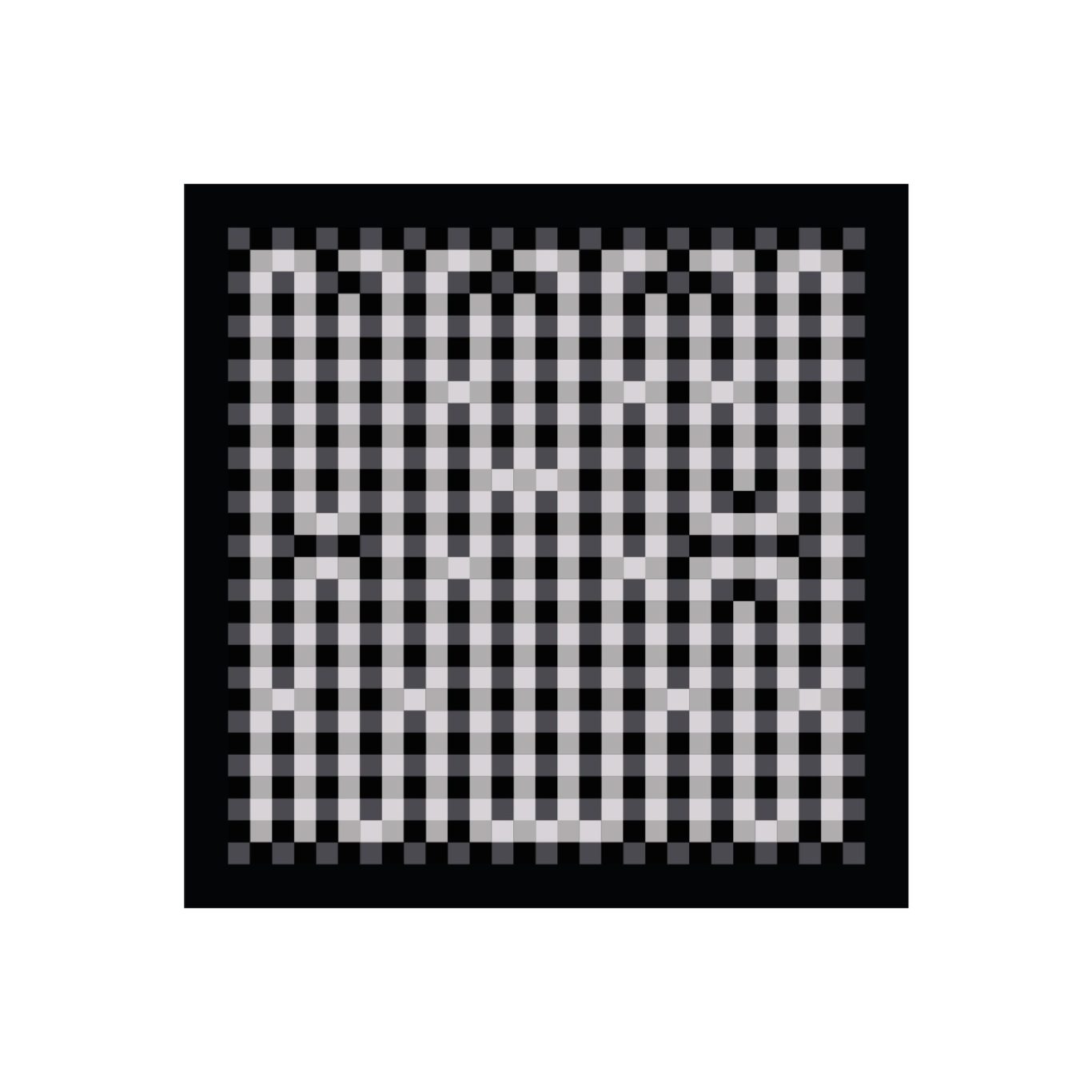 Tirage « New Squares - Black » de L'Atlas, signé et numéroté, édité à 20 exemplaires.
