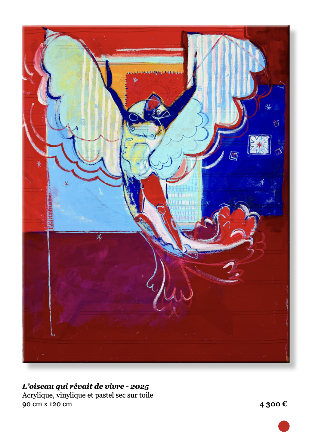 Xavier de Vilmorin, l'oiseau qui rêvait de vivre, Exposition Naitre à soi, H.D Galerie, 45 rue Vivienne, Paris 2