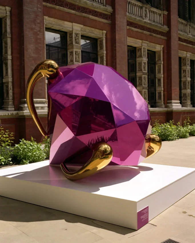 Jeff Koons - Diamond - Exposition à Albert et Victoria Museum, Londres - 2006 Jeff Koons - Diamond - Exposition à Albert et Victoria Museum, Londres - 2006