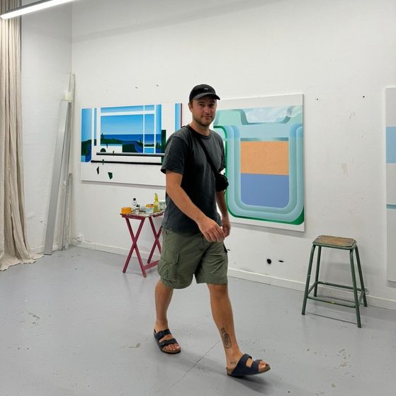 Robin Obitz, Exposition collective Paris-Marseille, H.D Galerie, 45 rue Vivienne, Paris 2, juin 2025