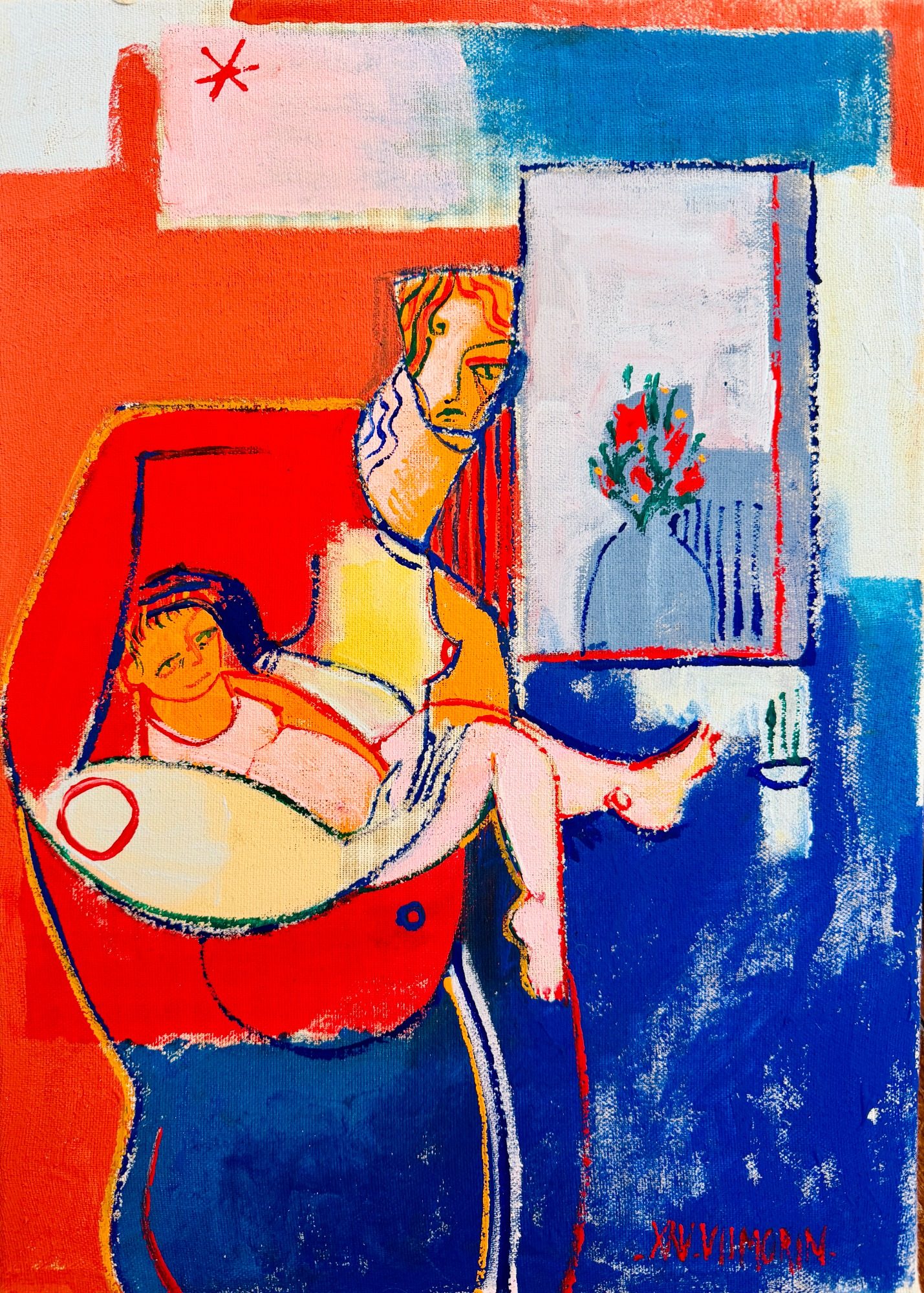 Xavier de Vilmorin – Catalogue des œuvres | H.D Galerie – Moderne Art Fair 2026 Œuvres originales de Xavier de Vilmorin, peintures contemporaines sur toile et tissu présentées par H.D Galerie à la Moderne Art Fair 2026