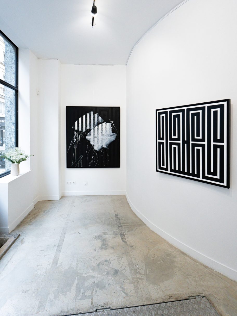 Vue de l'exposition Gravity avec œuvres de L'Atlas