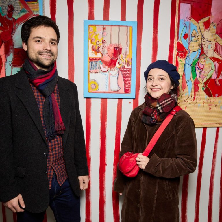 Vernissage de l'exposition Naître à soi, Xavier de Vilmorin, H.D Galerie Paris, 45 rue Vivienne, Paris 2, Novembre- décembre 2025