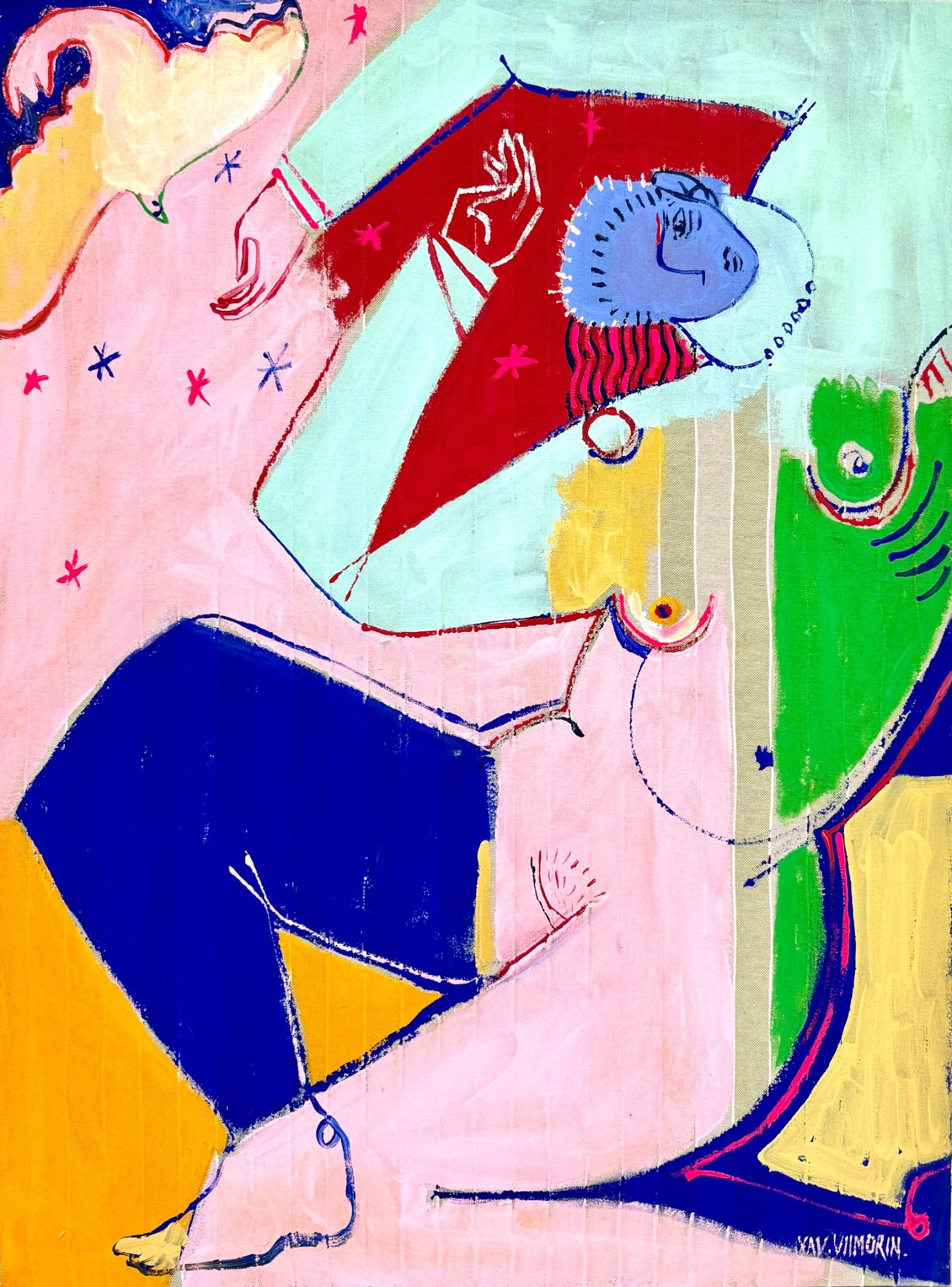 Xavier de Vilmorin – Catalogue des œuvres | H.D Galerie – Moderne Art Fair 2026 Œuvres originales de Xavier de Vilmorin, peintures contemporaines sur toile et tissu présentées par H.D Galerie à la Moderne Art Fair 2026