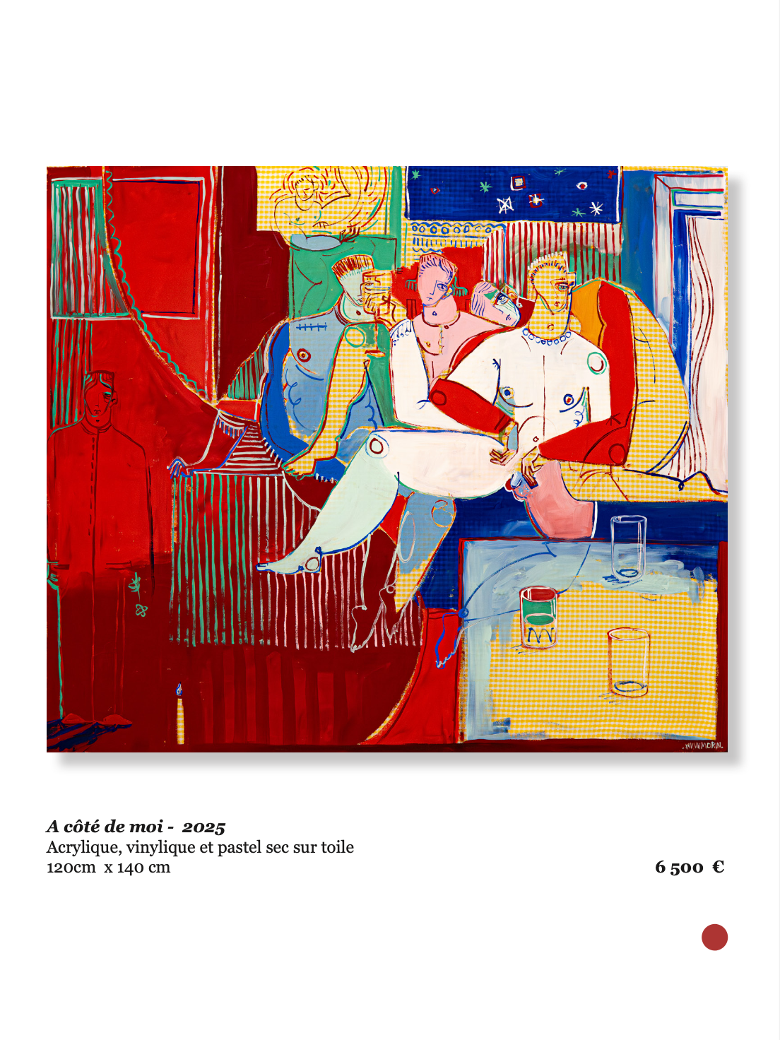 Xavier de Vilmorin, A côté de moi, Exposition Naitre à soi, H.D Galerie, 45 rue Vivienne, Paris 2, novembre 2025 - janvier 2026