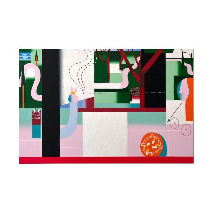 Robin Obitz, Fluo Rose et Coca Cola, Exposition "Figures libres", Juin 2026, Présentée à H.D Galerie, 45 Rue Vivienne, Paris 2