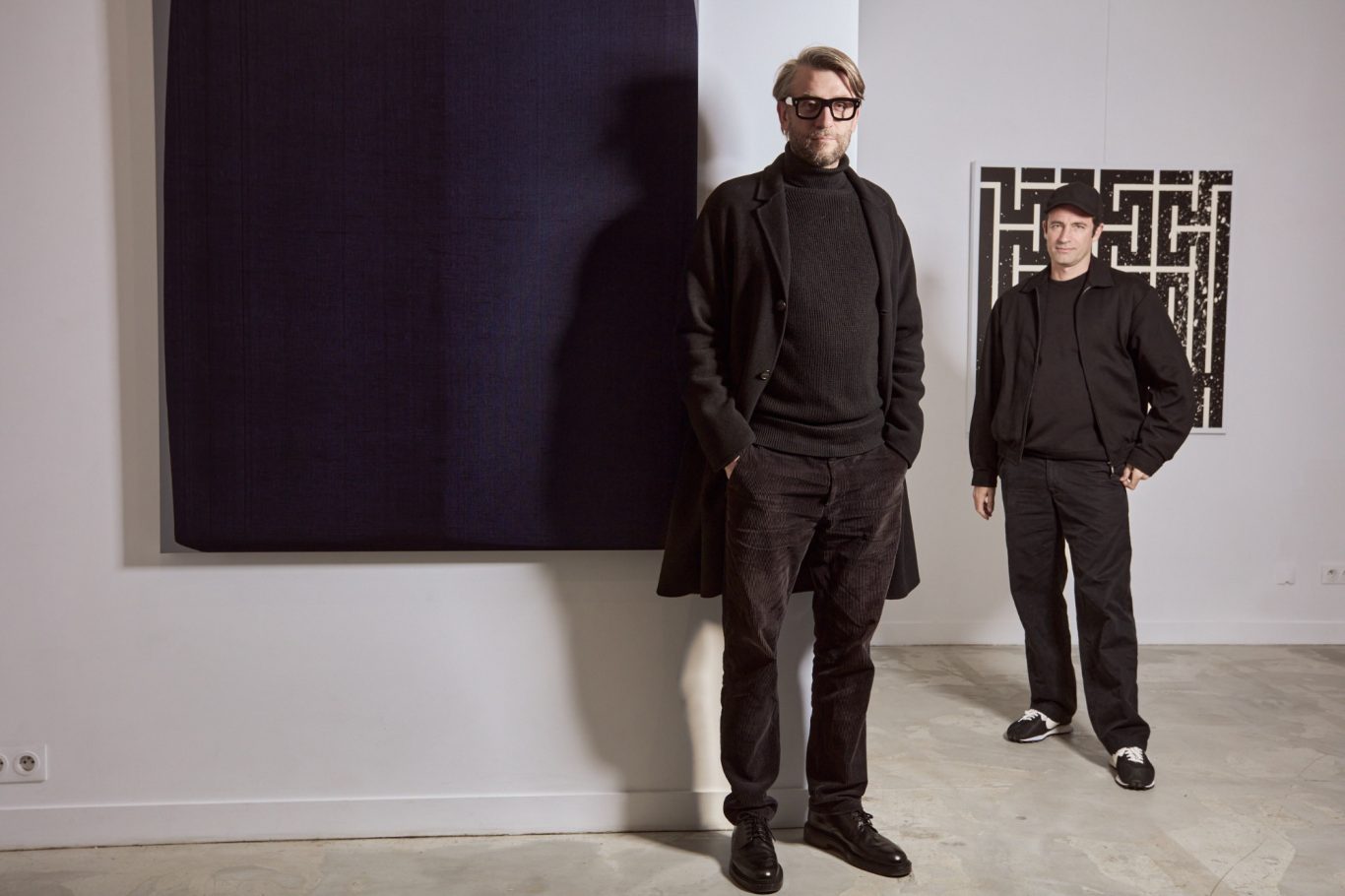 L'Atlas et Alex Kuznetsov L'Atlas et Alex Kuznetsov lors du vernissage de Gravity