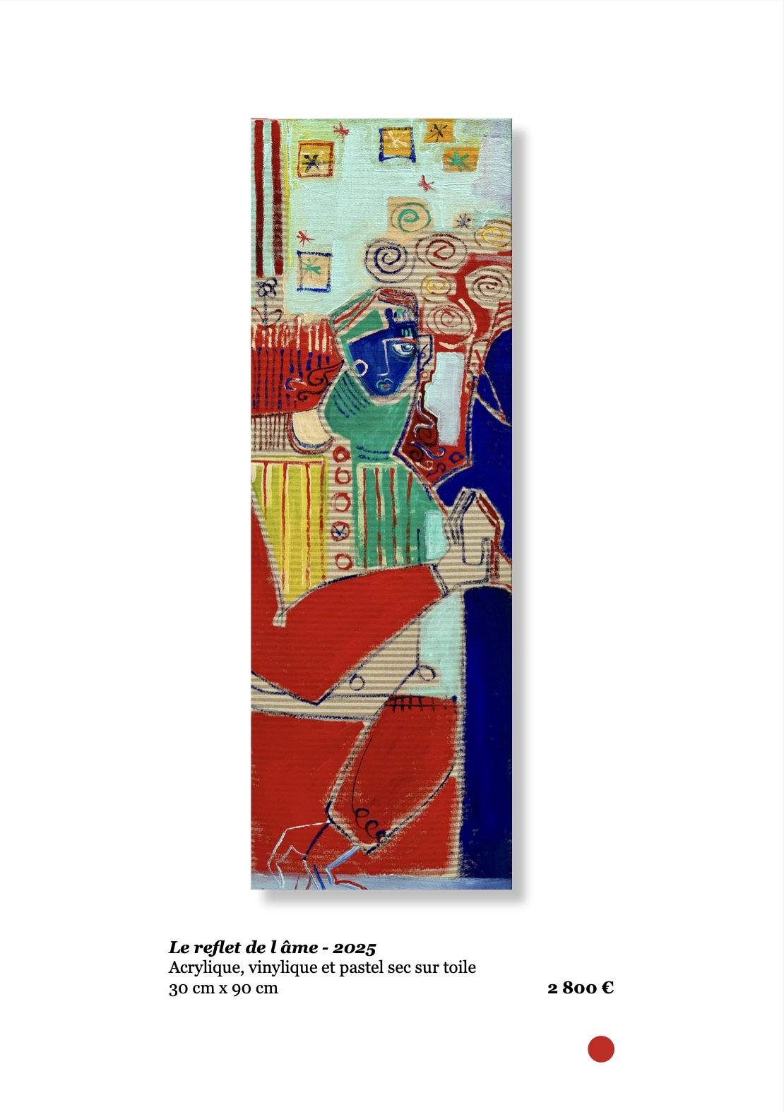 Xavier de Vilmorin, Le reflet de l'âme , Exposition Naitre à soi, H.D Galerie, 45 rue Vivienne, Paris 2, novembre 2025 - janvier 2026