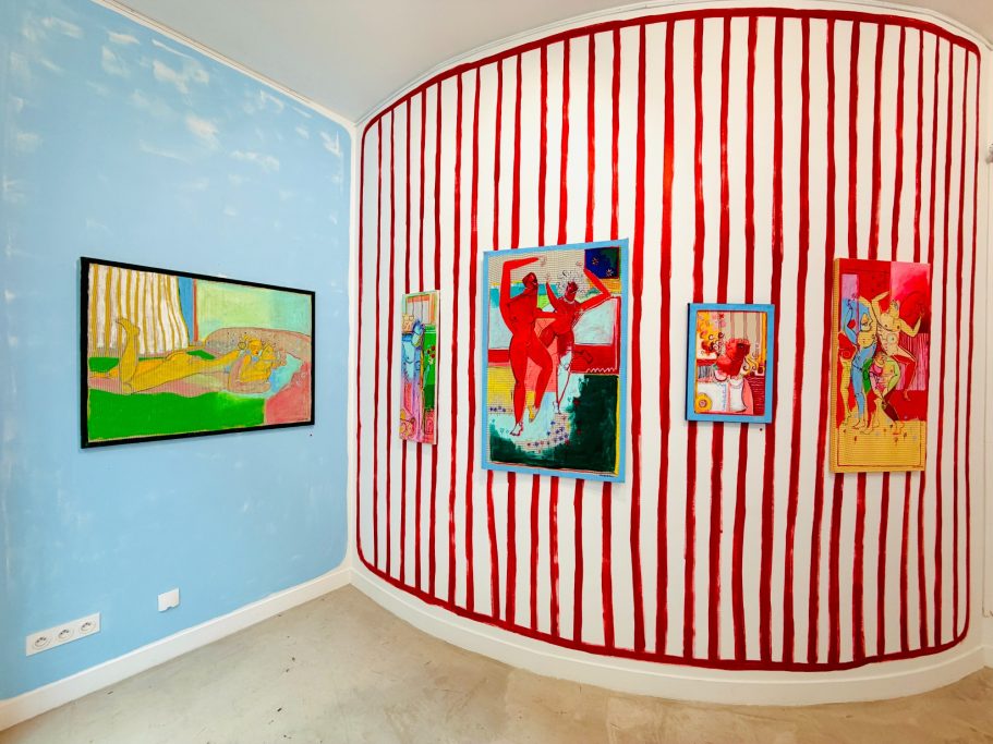 Vue d’exposition Naître à soi de Xavier de Vilmorin chez H.D Galerie