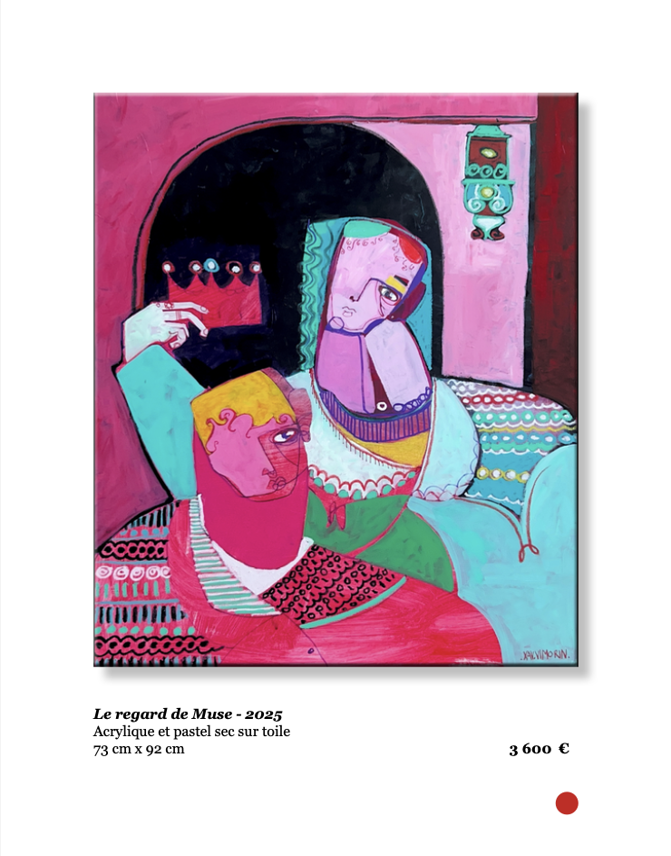 Xavier de Vilmorin, Le regard de muse, Exposition Naitre à soi, H.D Galerie, 45 rue Vivienne, Paris 2, novembre 2025 - janvier 2026